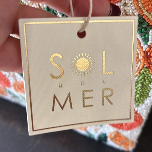 Beaded Citrus Pattern Tote Bag - Picture 7 of 11